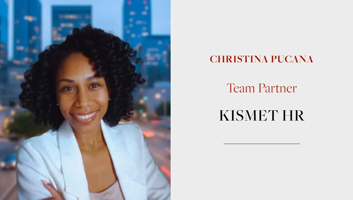 Christina Pucana, Team Partner, Kismet HR