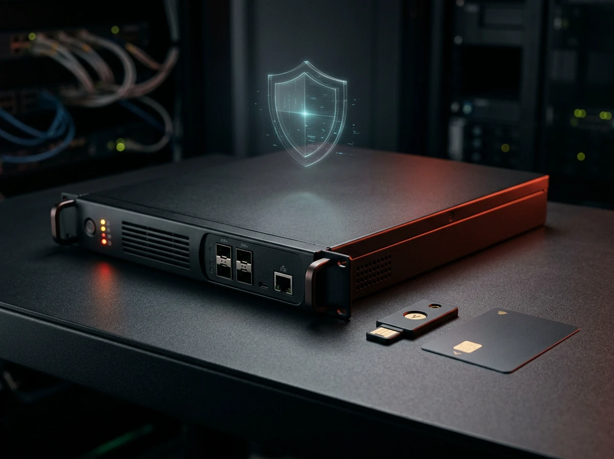 Hardware security appliance with security key and smart card